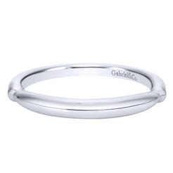 14K White Gold Matching Wedding Band