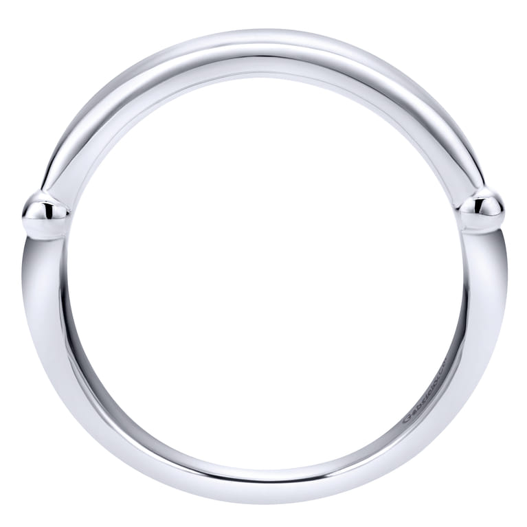 14K White Gold Matching Wedding Band - Shot 2