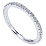 14K White Gold  Matching Wedding Band - 0.13 ct