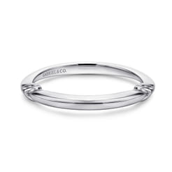 14K White Gold Matching Wedding Band