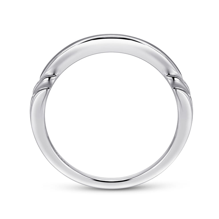 14K White Gold Matching Wedding Band - Shot 2
