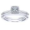 14K White Gold Matching Wedding Band