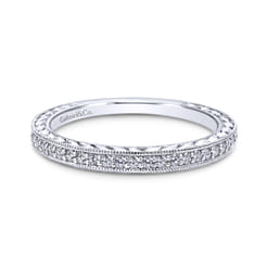 14K White Gold  Matching Wedding Band