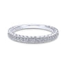 14K White Gold  Matching Wedding Band - 0.14 ct