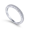 14K White Gold  Matching Wedding Band - 0.14 ct