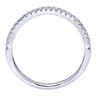 14K White Gold  Matching Wedding Band - 0.14 ct
