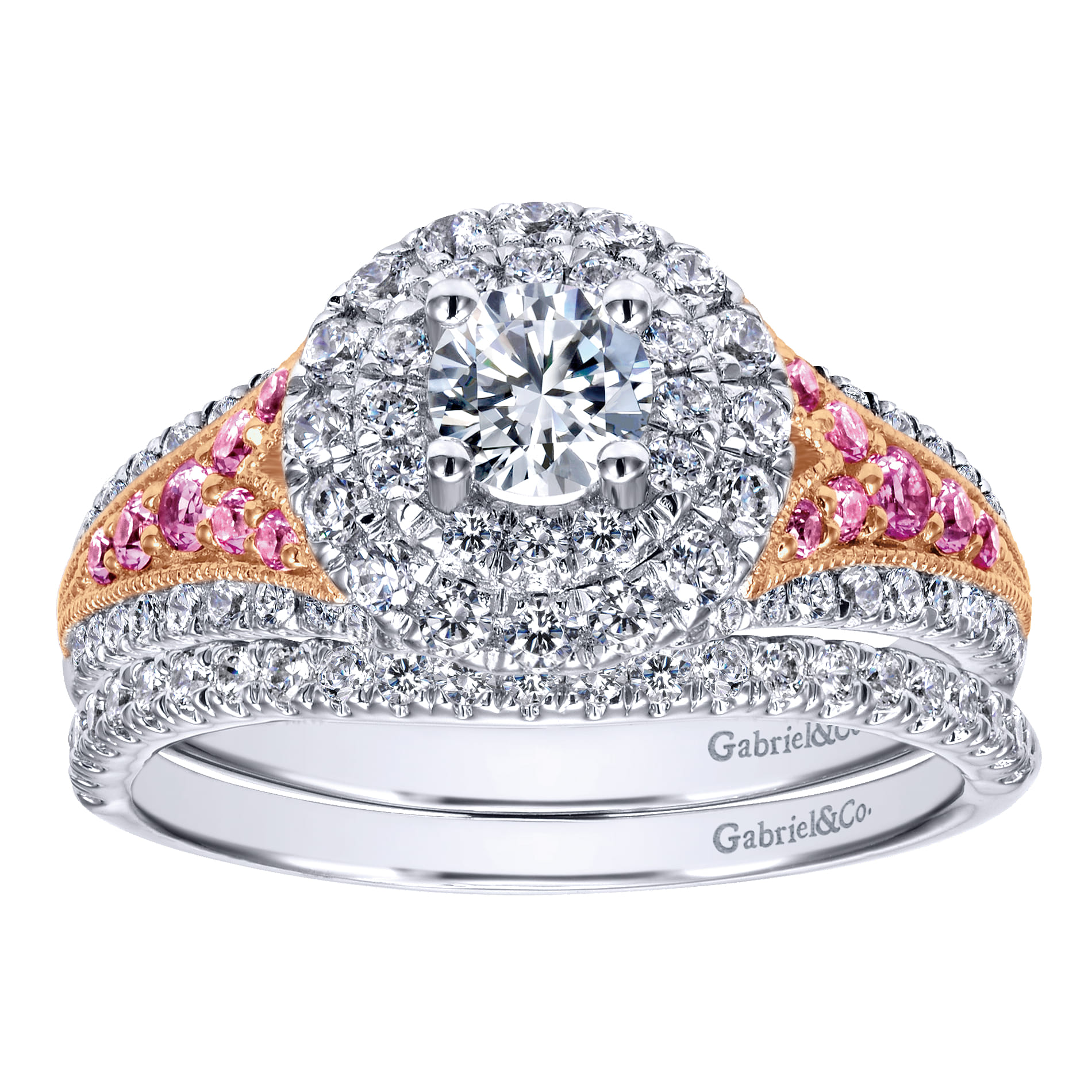 14K White Gold  Matching Wedding Band - 0.14 ct - Shot 4