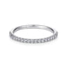 14K White Gold  Matching Wedding Band - 0.2 ct