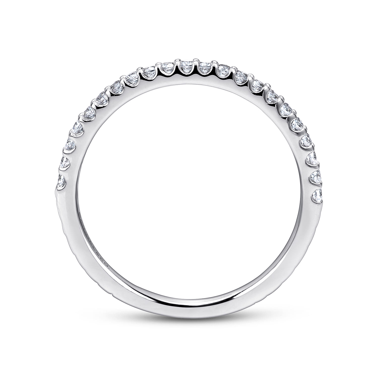 14K White Gold  Matching Wedding Band - 0.2 ct - Shot 2