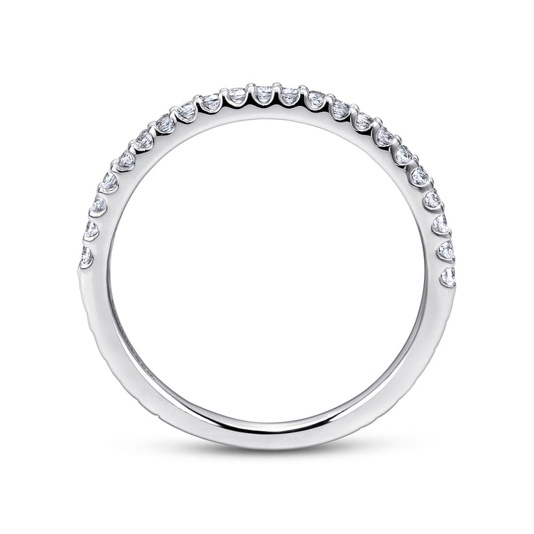 14K White Gold  Matching Wedding Band - 0.2 ct - Shot 2