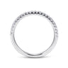 14K White Gold  Matching Wedding Band - 0.2 ct