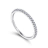 14K White Gold  Matching Wedding Band - 0.2 ct