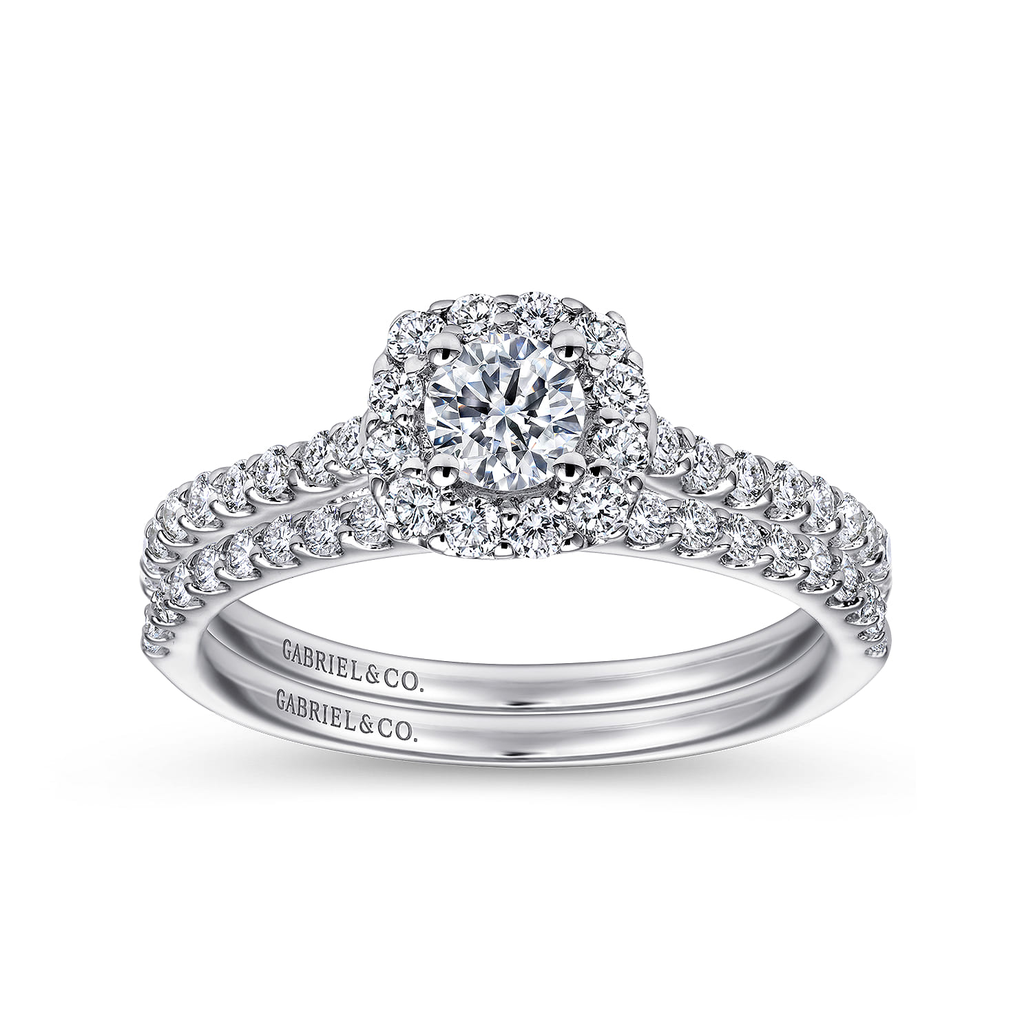 14K White Gold  Matching Wedding Band - 0.2 ct - Shot 4