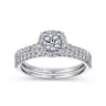14K White Gold  Matching Wedding Band - 0.2 ct