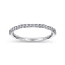14K White Gold  Matching Wedding Band - 0.2 ct