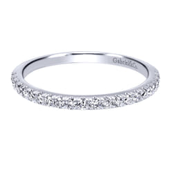 14K White Gold  Matching Wedding Band