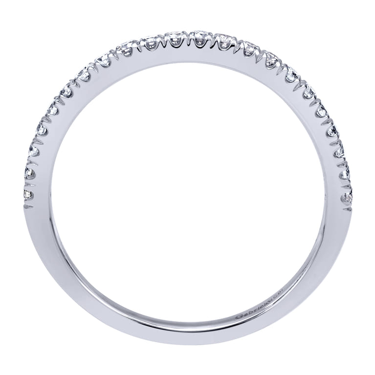 14K White Gold  Matching Wedding Band - 0.23 ct - Shot 2