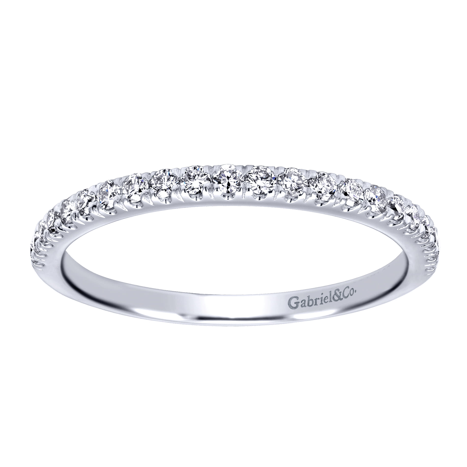 14K White Gold  Matching Wedding Band - 0.23 ct - Shot 4