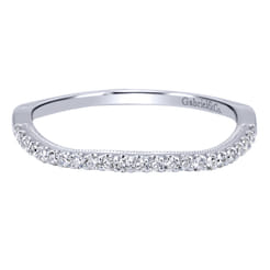 14K White Gold  Matching Wedding Band