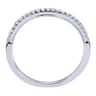 14K White Gold  Matching Wedding Band - 0.13 ct
