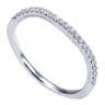 14K White Gold  Matching Wedding Band - 0.13 ct