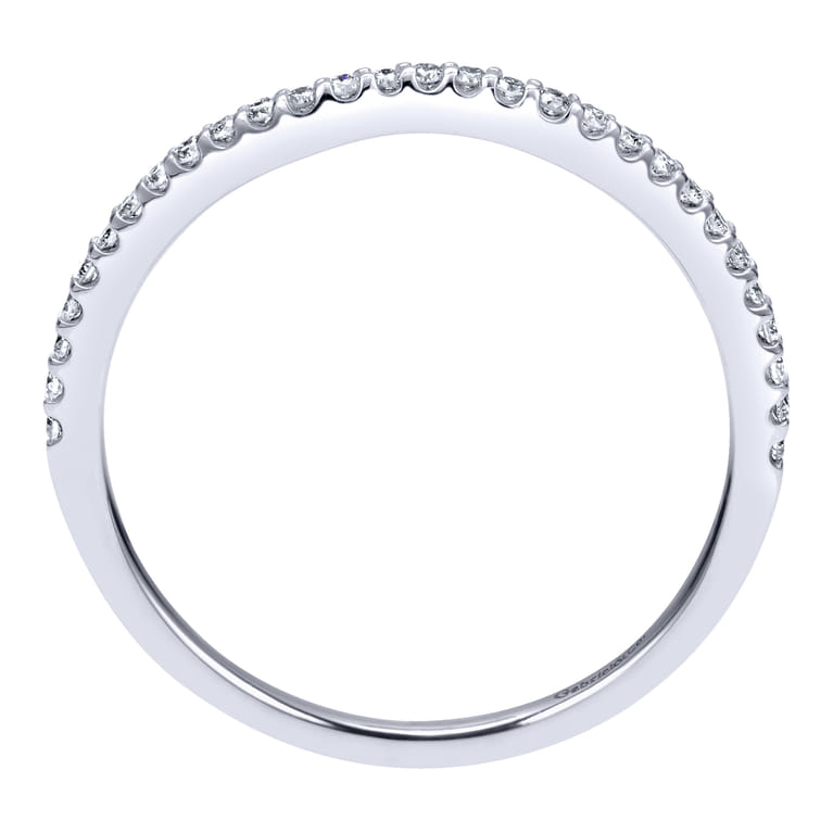 14K White Gold  Matching Wedding Band - 0.14 ct - Shot 2