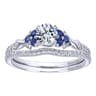 14K White Gold  Matching Wedding Band - 0.14 ct