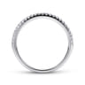 14K White Gold  Matching Wedding Band - 0.14 ct
