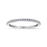 14K White Gold  Matching Wedding Band - 0.14 ct