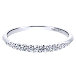 14K White Gold  Matching Wedding Band