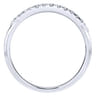 14K White Gold  Matching Wedding Band - 0.12 ct