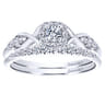 14K White Gold  Matching Wedding Band - 0.12 ct
