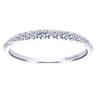 14K White Gold  Matching Wedding Band - 0.12 ct