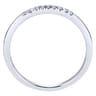 14K White Gold  Matching Wedding Band - 0.05 ct