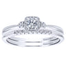 14K White Gold  Matching Wedding Band - 0.05 ct