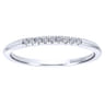 14K White Gold  Matching Wedding Band - 0.05 ct