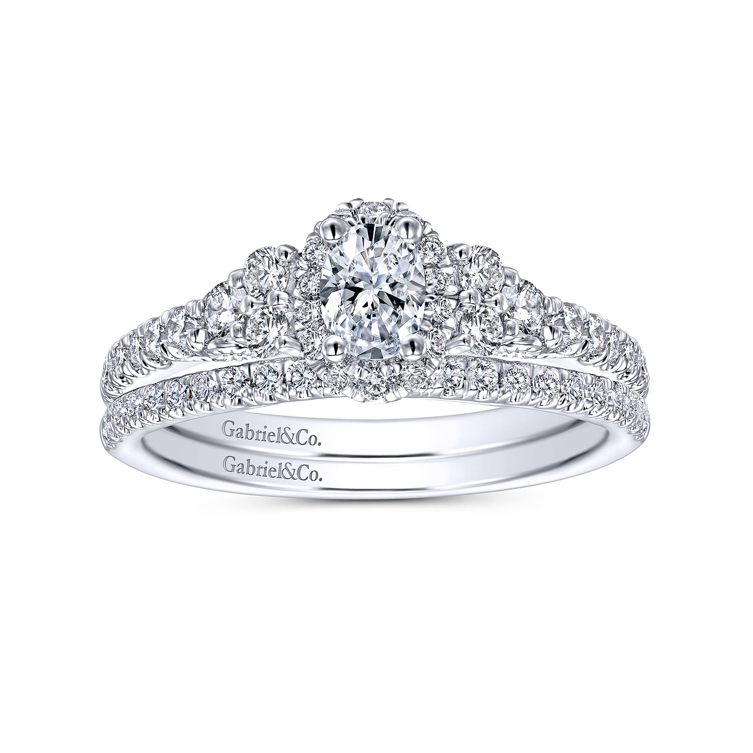 14K White Gold  Matching Wedding Band - 0.15 ct - Shot 4