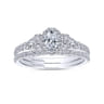 14K White Gold  Matching Wedding Band - 0.15 ct
