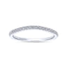 14K White Gold  Matching Wedding Band - 0.15 ct