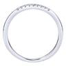14K White Gold  Matching Wedding Band - 0.05 ct