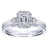 14K White Gold  Matching Wedding Band - 0.05 ct