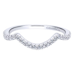 14K White Gold Matching Wedding Band