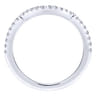14K White Gold Matching Wedding Band - 0.21 ct