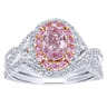 14K White Gold Matching Wedding Band - 0.21 ct