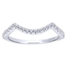 14K White Gold Matching Wedding Band - 0.21 ct