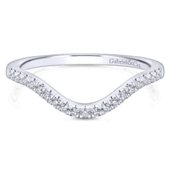 14K White Gold Matching Wedding Band