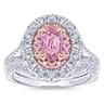 14K White Gold Matching Wedding Band - 0.14 ct
