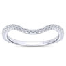 14K White Gold Matching Wedding Band - 0.14 ct
