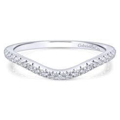 14K White Gold Matching Wedding Band