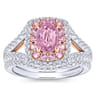 14K White Gold Matching Wedding Band - 0.19 ct